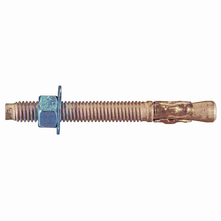 Torquemaster Torquemaster Wedge Anchor, 3/8" Dia., 3-3/4" L, Steel Galvanized, 50 PK 55199